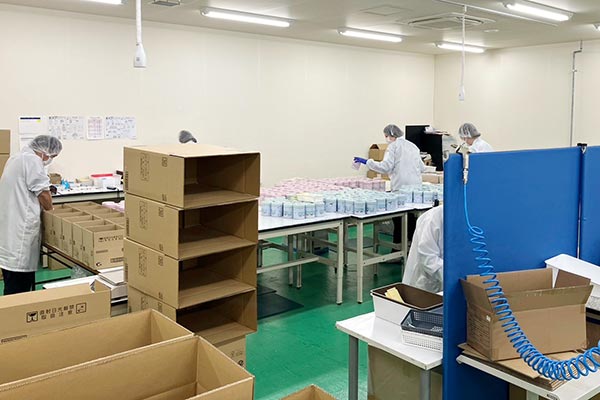 検品・検針の様子