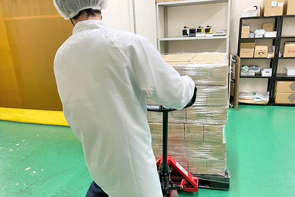 封入の様子
